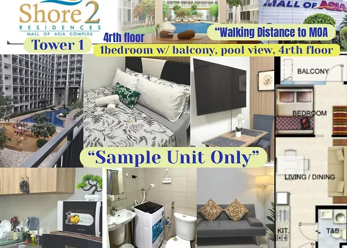 Shore Residences Walking Distance To Mall Of And Near Airport Apartahotel Manila
